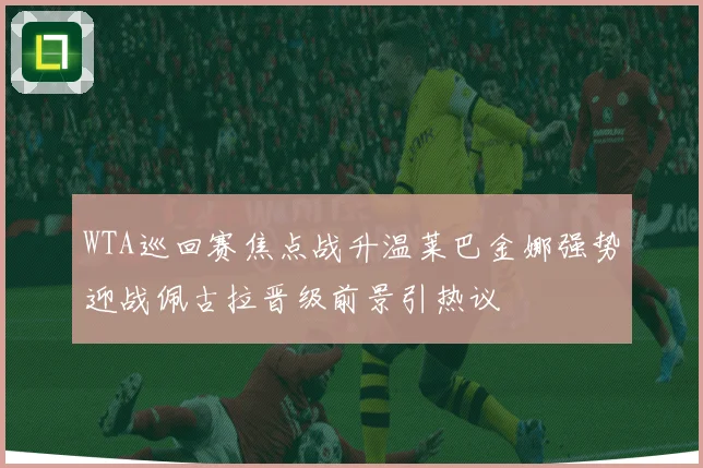 WTA巡回赛焦点战升温莱巴金娜强势迎战佩古拉晋级前景引热议